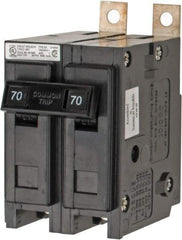 Eaton Cutler-Hammer - 70 Amp, 120/240 VAC, 24 VDC, 48 VDC, 80 VDC, 2 Pole, Bolt On Miniature Circuit Breaker - Thermal Magnetic Trip, 8-1/0 AWG, 2-3/8 Inch Deep x 2-15/16 Inch High x 2 Inch Wide - Eagle Tool & Supply