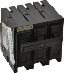 Eaton Cutler-Hammer - 30 Amp, 240 VAC, 3 Pole, Plug In Miniature Circuit Breaker - Thermal Magnetic Trip, 14-4 AWG, 2-3/8 Inch Deep x 2-15/16 Inch High x 3 Inch Wide - Eagle Tool & Supply