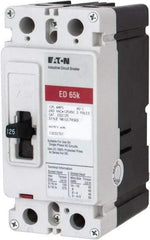 Eaton Cutler-Hammer - 125 Amp, 125 VDC, 240 VAC, 2 Pole, Molded Case Circuit Breaker - Thermal Magnetic Trip, 65 kA at 240 VAC Breaking Capacity, 4-4/0 AWG, 3-3/8 Inch Deep x 6 Inch High x 2-3/4 Inch Wide - Eagle Tool & Supply