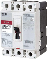 Eaton Cutler-Hammer - 175 Amp, 125 VDC, 240 VAC, 3 Pole, Molded Case Circuit Breaker - Thermal Magnetic Trip, 65 kA at 240 VAC Breaking Capacity, 4-4/0 AWG, 3-3/8 Inch Deep x 6 Inch High x 4-1/8 Inch Wide - Eagle Tool & Supply