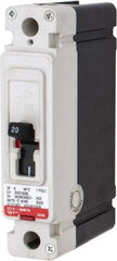 Eaton Cutler-Hammer - 20 Amp, 125 VDC, 240 VAC, 1 Pole, Molded Case Circuit Breaker - Thermal Magnetic Trip, 18 kA at 240 VAC Breaking Capacity, 14-1/0 AWG, 3-3/8 Inch Deep x 6 Inch High x 4-1/8 Inch Wide - Eagle Tool & Supply
