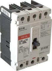Eaton Cutler-Hammer - 20 Amp, 250 VDC, 480 VAC, 3 Pole, Molded Case Circuit Breaker - Thermal Magnetic Trip, 18 kA at 240 VAC Breaking Capacity, 14-1/0 AWG, 3-3/8 Inch Deep x 6 Inch High x 4-1/8 Inch Wide - Eagle Tool & Supply