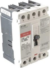 Eaton Cutler-Hammer - 30 Amp, 250 VDC, 480 VAC, 3 Pole, Molded Case Circuit Breaker - Thermal Magnetic Trip, Multiple Breaking Capacity Ratings, 14-1/0 AWG, 3-3/8 Inch Deep x 6 Inch High x 4-1/8 Inch Wide - Eagle Tool & Supply