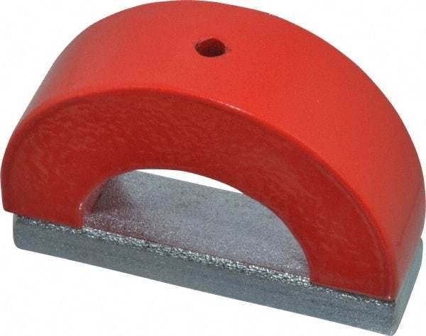 Eclipse - 3" Overall Width, 3/4" Deep, 2-1/2" High, 60 Lb Average Pull Force, Alnico Horseshoe Magnet - 1" Gap Width, 2-1/2" Pole Width, Grade 5 Alnico - Eagle Tool & Supply