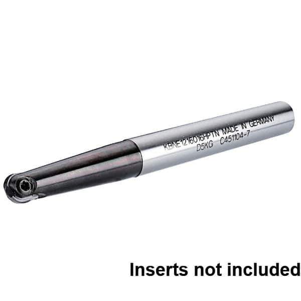 Kennametal - 3/4" Cut Diam, 1" Shank Diam, 7.48" OAL, Indexable Ball Nose End Mill - Eagle Tool & Supply