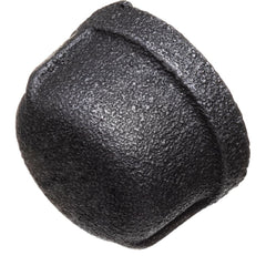 Black Pipe Fittings; Fitting Type: Round Cap; Fitting Size: 1″; Material: Malleable Iron; Finish: Black; Thread Standard: NPT; Connection Type: Threaded; Lead Free: No; Standards: ASME ™B1.2.1;  ™ASME ™B16.3