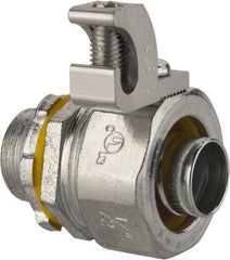 Cooper Crouse-Hinds - 1/2" Trade, Malleable Iron Threaded Straight Liquidtight Conduit Connector - Noninsulated - Eagle Tool & Supply