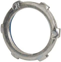 Cooper Crouse-Hinds - 1" Trade, Steel Threaded Rigid/Intermediate (IMC) Conduit Locknut - Noninsulated - Eagle Tool & Supply