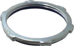 Cooper Crouse-Hinds - 2" Trade, Steel Threaded Rigid/Intermediate (IMC) Conduit Locknut - Noninsulated - Eagle Tool & Supply