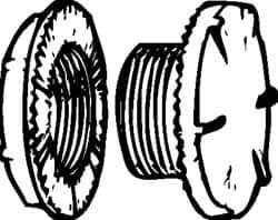 Cooper Crouse-Hinds - 1/2" Trade, Stainless Steel Threaded Rigid/Intermediate (IMC) Conduit Plug - Noninsulated - Eagle Tool & Supply