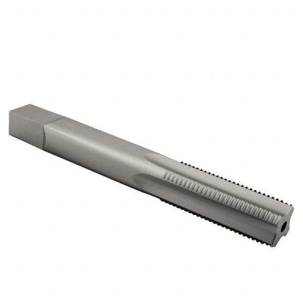 Interstate - 3/4-10 UNC 4 Flute Bright Finish High Speed Steel Straight Flute Standard Hand Tap - Plug, Left Hand Thread, 4-1/4" OAL, H3 Limit, Oversize - Exact Industrial Supply