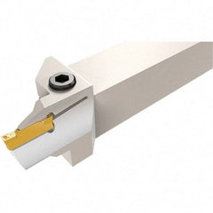 Iscar - HFH, External, Right Hand, 12mm Max Depth of Cut, 3mm Max Groove Width, Indexable Grooving Tool Holder - HFP.. Insert Compatibility, 25mm Shank Height, 25mm Shank Width, 150mm OAL - Eagle Tool & Supply