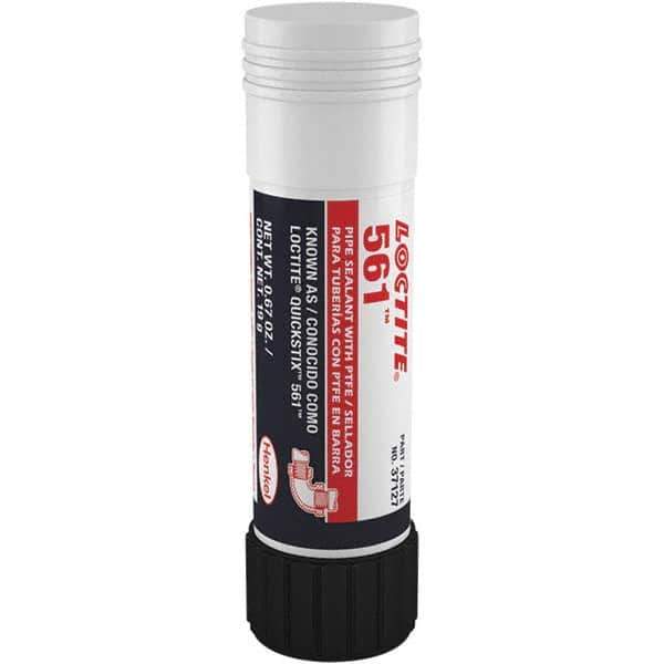 Loctite - 19 g Stick White Thread Sealant - 300°F Max Working Temp, For Metal Tapered Pipe Thread Fittings - Eagle Tool & Supply