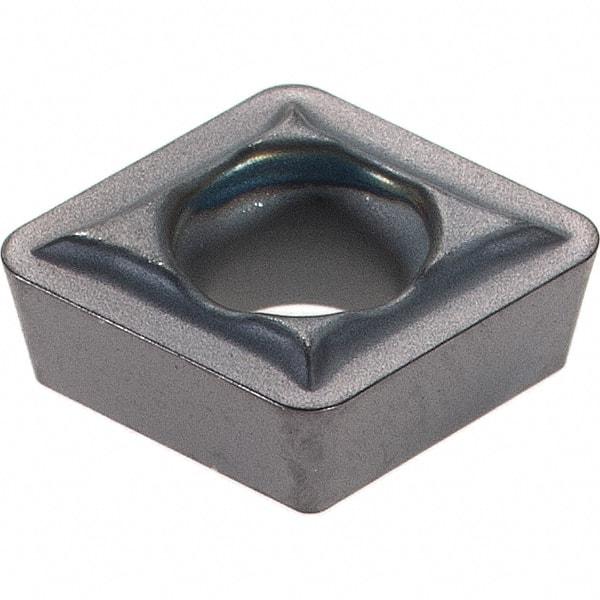 Kennametal - CPMT21.52 LF Grade KC5010 Carbide Turning Insert - TiAlN Finish, 80° Diamond, 1/4" Inscr Circle, 3/32" Thick, 1/32" Corner Radius - Eagle Tool & Supply