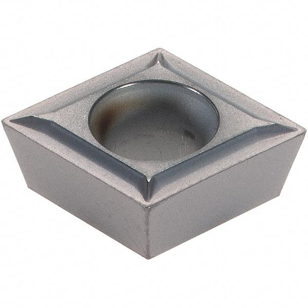 Kennametal - CPMT32.50.5 LF Grade KC5010 Carbide Turning Insert - TiAlN Finish, 80° Diamond, 3/8" Inscr Circle, 5/32" Thick, 0.0079" Corner Radius - Eagle Tool & Supply