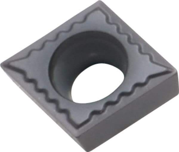 Kennametal - CCMT32.50.5 UF Grade KC5010 Carbide Turning Insert - TiAlN Finish, 80° Diamond, 3/8" Inscr Circle, 5/32" Thick, 0.0079" Corner Radius - Eagle Tool & Supply
