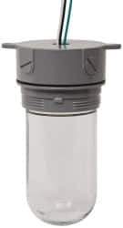 Cooper Crouse-Hinds - 120 Volt, 100 Watt, Incandescent Hazardous Location Light Fixture - Vaporproof, Corrosion & Heat Resistant, Aluminum Housing, 3-3/8" Wide x 8-1/2" High - Eagle Tool & Supply