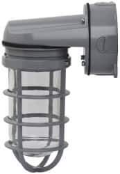 Cooper Crouse-Hinds - 120 Volt, 100 Watt, Incandescent Hazardous Location Light Fixture - Vaporproof, Corrosion & Heat Resistant, Aluminum Housing, 7" Long x 4-1/4" Wide x 9-1/2" High - Eagle Tool & Supply