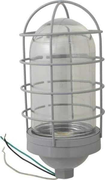 Cooper Crouse-Hinds - 120 Volt, 200 Watt, Incandescent Hazardous Location Light Fixture - Vaporproof, Corrosion & Heat Resistant, Aluminum Housing, 5-1/2" Wide x 11-1/2" High - Eagle Tool & Supply