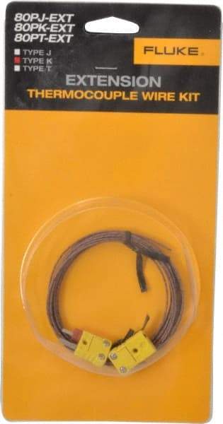 Fluke - Electrical Test Equipment Extension Wire Kit - Use with K-Type Thermometers - Eagle Tool & Supply