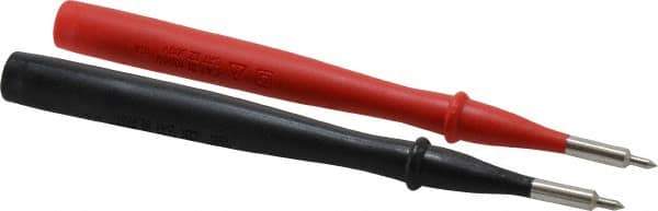 Fluke - Black/Red Electrical Test Equipment Probe - Use with IEC Electrical Wall Outlets - Eagle Tool & Supply