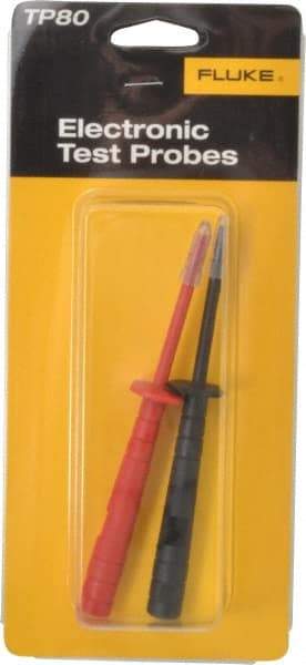 Fluke - Black/Red Electrical Test Equipment Probe - Use with TL222, TL224 Test Lead - Eagle Tool & Supply