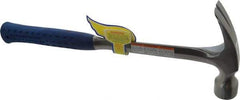 Estwing - 1-3/8 Lb Head, Straight Framing Hammer - 16" OAL, 1-3/64" Face Diam, Smooth Face, Steel Handle with Grip - Eagle Tool & Supply