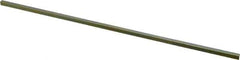 Precision Brand - 12" Long, Gold Dichromate-Plated Key Stock - Medium Carbon Steel - Eagle Tool & Supply