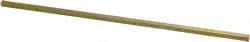 Precision Brand - 12" Long, Gold Dichromate-Plated Key Stock - Medium Carbon Steel - Eagle Tool & Supply