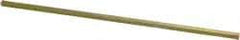 Precision Brand - 12" Long, Gold Dichromate-Plated Key Stock - Medium Carbon Steel - Eagle Tool & Supply