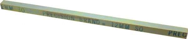 Precision Brand - 12" Long, Gold Dichromate-Plated Key Stock - Medium Carbon Steel - Eagle Tool & Supply