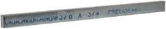 Precision Brand - 12" Long x 3/4" High x 3/8" Wide, Zinc-Plated Key Stock - Low Carbon Steel - Eagle Tool & Supply