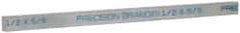 Precision Brand - 12" Long x 5/8" High x 1/2" Wide, Zinc-Plated Key Stock - Low Carbon Steel - Eagle Tool & Supply