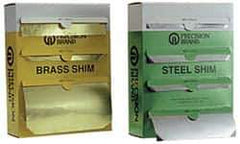 Precision Brand - 4 Piece, 50 Inch Long x 6 Inch Wide x 0.001 to 0.005 Inch Thick, Assortment Roll Shim Stock - Brass, 0.001 to 0.005 Inch Thick - Eagle Tool & Supply