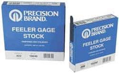 Precision Brand - 0.003 Inch Thick x 25 Ft. Long x 1/2 Inch Wide, Feeler Stock Roll - High Carbon Steel - Eagle Tool & Supply