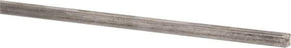 Precision Brand - 12" Long x 1/8" High x 1/8" Wide, Plain Key Stock - Low Carbon Steel - Eagle Tool & Supply