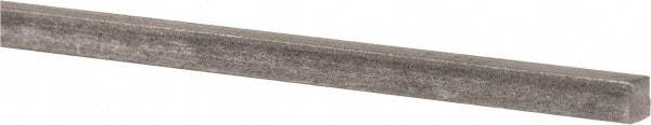 Precision Brand - 12" Long x 3/16" High x 3/16" Wide, Plain Key Stock - Low Carbon Steel - Eagle Tool & Supply