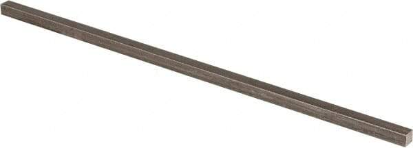 Precision Brand - 12" Long x 5/16" High x 5/16" Wide, Plain Key Stock - Low Carbon Steel - Eagle Tool & Supply