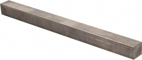 Precision Brand - 12" Long x 7/8" High x 7/8" Wide, Plain Key Stock - Low Carbon Steel - Eagle Tool & Supply