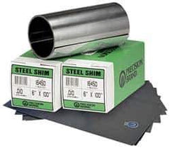 Precision Brand - 5 Ft. Long x 6 Inch Wide x 0.006 Inch Thick, Roll Shim Stock - Stainless Steel - Eagle Tool & Supply