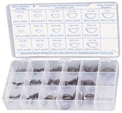 Precision Brand - Key & Keyway Assortments Type: Woodruff Keys Number of Pieces: 66 - Eagle Tool & Supply