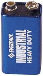 Energizer - Size 9V, Alkaline, 12 Pack, Standard Battery - 9 Volts, Miniature Snap Terminal, 6F22, ANSI, IEC Regulated - Eagle Tool & Supply