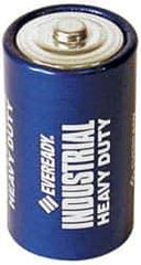 Energizer - Size D, Carbon Zinc, 12 Pack, Standard Battery - 1.5 Volts, Flat Terminal, R20, ANSI, IEC Regulated - Eagle Tool & Supply