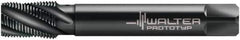 Walter-Prototyp - 3/4-14 NPT, 30° Helix, 5 Flutes, Modified Bottoming Chamfer, Oxide Finish, Cobalt, Spiral Flute Pipe Tap - Right Hand Flute, 29/32" Shank Diam, 1.024" Thread Length, 11/16" Square Size, Series A25563 - Eagle Tool & Supply