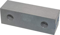 Gibraltar - 6-1/8" Wide x 2" High x 1" Thick, Flat/No Step Vise Jaw - Soft, Aluminum, Fixed Jaw, Compatible with 6" Vises - Eagle Tool & Supply