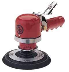 Chicago Pneumatic - 10,000 OPM, 18 CFM Air Consumption, Palm Air Orbital Sander - Round Pad, 1/4" Inlet - Eagle Tool & Supply