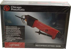 Chicago Pneumatic - 10,000 Strokes per Minute, 3/8 Inch Stroke Length, 5.5 CFM Air Reciprocating Saw - 3 Blades, 6.2 Bar Air Pressure, 3/8 Inch Inlet - Eagle Tool & Supply