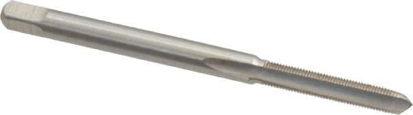 Interstate - M3x0.35 Metric Fine 6H 3 Flute Bright Finish High Speed Steel Straight Flute Standard Hand Tap - Plug, Right Hand Thread, 1-15/16" OAL, 5/8" Thread Length, D3 Limit, Oversize - Eagle Tool & Supply