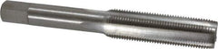 Interstate - M12x1.00 Metric Fine 4 Flute Bright Finish High Speed Steel Straight Flute Standard Hand Tap - Plug, Right Hand Thread, 3-3/8" OAL, 1-21/32" Thread Length, D5 Limit, Oversize - Eagle Tool & Supply