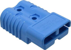 Made in USA - 1/0 AWG, 600 V, 175 A, Battery Connector - Blue - Eagle Tool & Supply